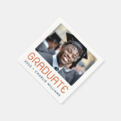 Serviette En Papier Diplômé de l'année de graduation moderne (Coin)
