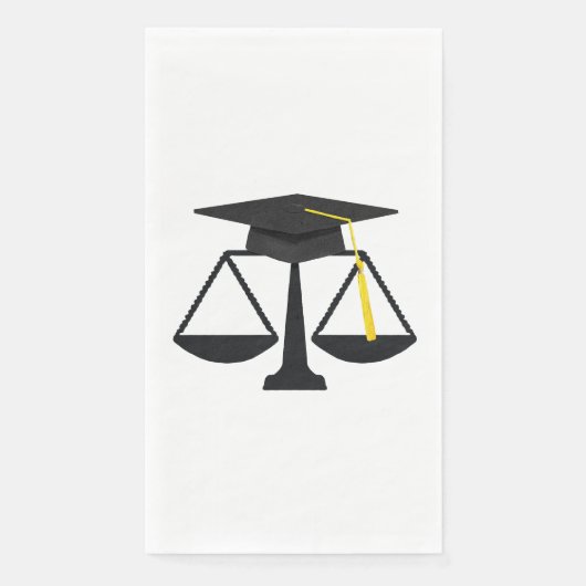 Serviette En Papier Diplôme de l'école de droit créative (Devant)