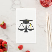 Serviette En Papier Diplôme de l'école de droit créative (En situation)