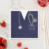 Serviette En Papier Diplôme de l'école de soins infirmiers (En situation)