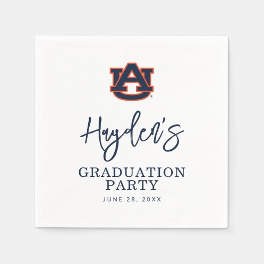 Serviette En Papier Diplôme de l'Université d'Auburn | Auburn Tigers (Devant)