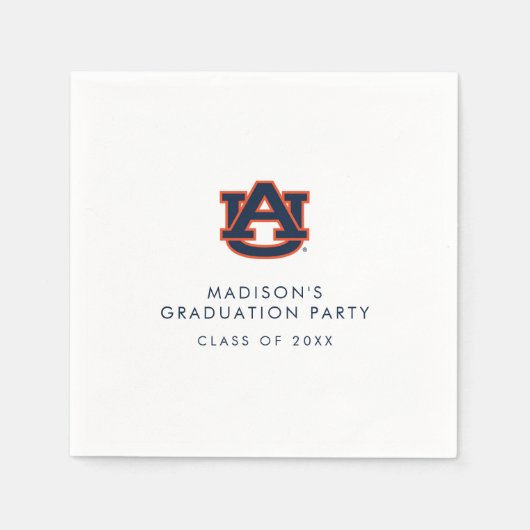 Serviette En Papier Diplôme de l'Université d'Auburn | Auburn Tigers (Devant)
