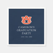 Serviette En Papier Diplôme de l'Université d'Auburn - Auburn Tigers (Devant)