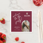 Serviette En Papier Diplôme de l'Université Elon (En situation)