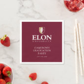 Serviette En Papier Diplôme de l'Université Elon (En situation)