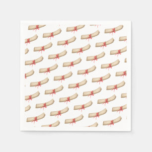 Serviette En Papier Diplôme de parachutisme scolaire Ruban rouge