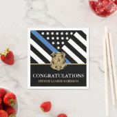 Serviette En Papier Diplôme de police (En situation)