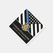 Serviette En Papier Diplôme de police (Coin)