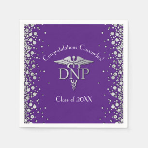 Serviette En Papier Diplôme de pratique infirmière Docteur Violet Arge