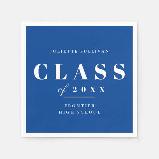Serviette En Papier Diplôme de Type Minimal (Devant)