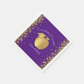 Serviette En Papier Diplôme d'enseignement Purple Gold (Coin)