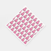 Serviette En Papier Diplôme d'études de Casquette rose (Coin)