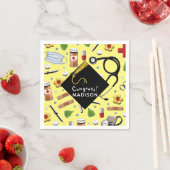 Serviette En Papier Diplôme d'infirmière créative (En situation)