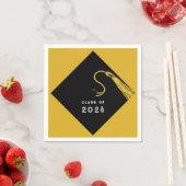 Serviette En Papier Diplômé d'or 2026 (En situation)