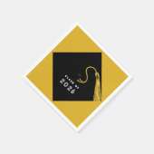 Serviette En Papier Diplômé d'or 2026 (Coin)