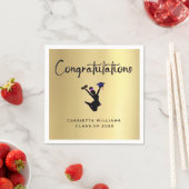 Serviette En Papier Diplôme d'or moderne afro-américain (En situation)