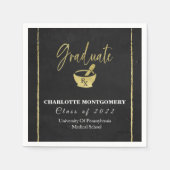 Serviette En Papier Diplôme d'une école de pharmacie (Devant)