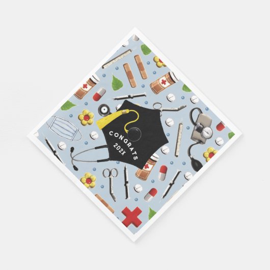 Serviette En Papier Diplôme Médicale (Coin)