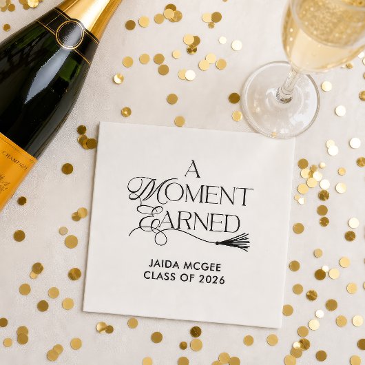 Serviette En Papier Diplôme Mérité