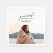 SERVIETTE EN PAPIER DIPLÔME MINIMAL (Devant)