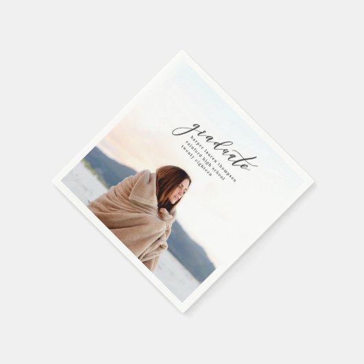 SERVIETTE EN PAPIER DIPLÔME MINIMAL (Coin)