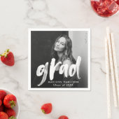 Serviette En Papier Diplôme photo de script de pinceau moderne (En situation)