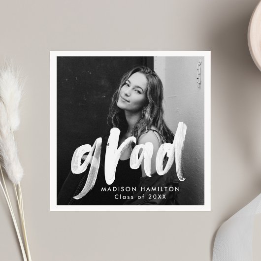 Serviette En Papier Diplôme photo de script de pinceau moderne