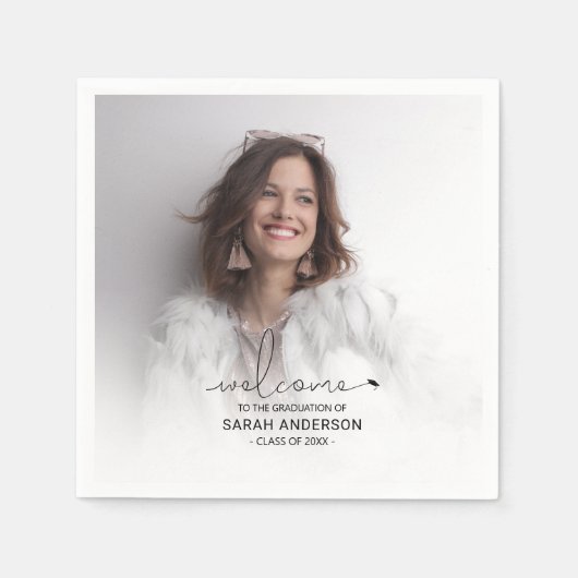 Serviette En Papier Diplôme photo moderne (Devant)