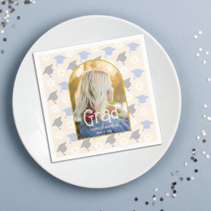 Serviette En Papier Diplômé Rétro Pêche