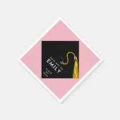 Serviette En Papier Diplôme Rose 2026 (Coin)