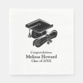 Serviette En Papier Diplôme simple (Devant)