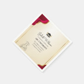 Serviette En Papier Diplôme universitaire audacieux début élégant (Coin)