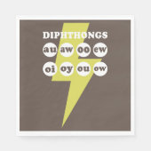 Serviette En Papier Dipthongs Apprendre l'anglais avec des phoniques (Devant)