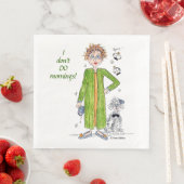 Serviette En Papier Dire que je ne fais pas de caricature matinale (En situation)