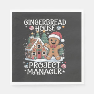 Serviette En Papier Directeur de projet Maison en pain d'épices Noël d
