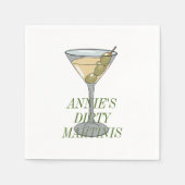 Serviette En Papier Dirty Martini (Devant)