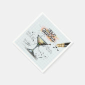 Serviette En Papier Dirty Martini Barre de recettes Dessin (Coin)