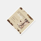 Serviette En Papier Dirty Thirty Country Western 30e fête d'anniversai (Coin)