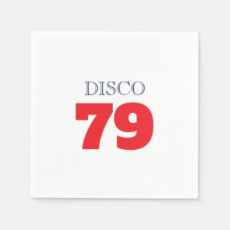 Serviette En Papier Disco 79 Musique Divertissement Pop Art Rétro
