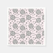 Serviette En Papier Disco Balls et notes musicales (Devant)