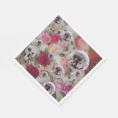 Serviette En Papier Disco Balls Skuls et Roses (Coin)
