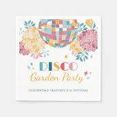 Serviette En Papier Disco Garden Party 70's Theme Anniversaire (Devant)