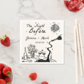 Serviette En Papier Disco La Nuit Avant Le Mariage (En situation)