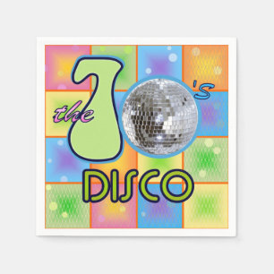 Serviette En Papier Disco les années 70