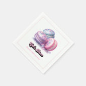 Serviette En Papier Disco Macaron Retro Anniversaire Party (Coin)
