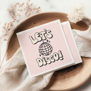 Serviette En Papier Disco Party Pink Napkin