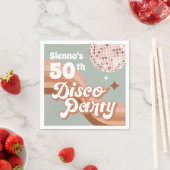 Serviette En Papier Disco Party Retro Anniversaire Naples (En situation)