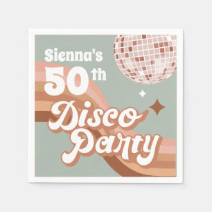 Serviette En Papier Disco Party Retro Anniversaire Naples
