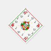 Serviette En Papier Disco Père Noël (Coin)