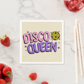 Serviette En Papier Disco queen (En situation)